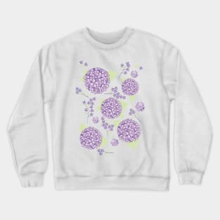 Lilac hydrangeas Crewneck Sweatshirt